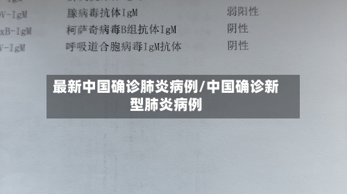 最新中国确诊肺炎病例/中国确诊新型肺炎病例-第3张图片