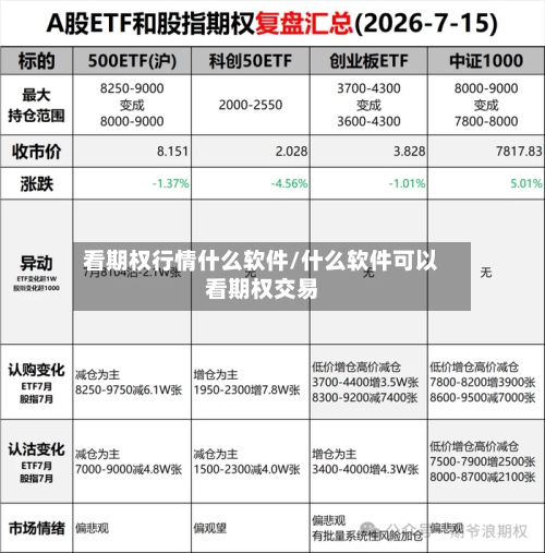 看期权行情什么软件/什么软件可以看期权交易-第2张图片