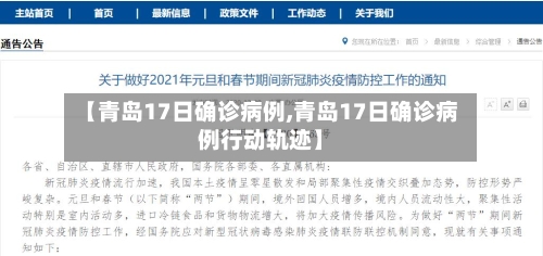 【青岛17日确诊病例,青岛17日确诊病例行动轨迹】-第2张图片