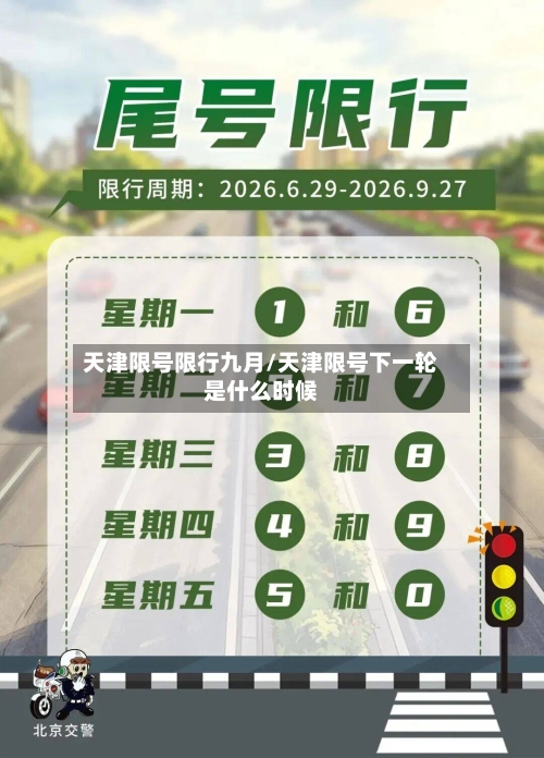 天津限号限行九月/天津限号下一轮是什么时候