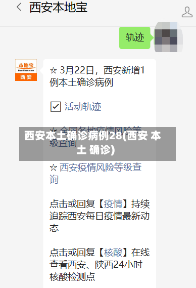 西安本土确诊病例28(西安 本土 确诊)-第2张图片
