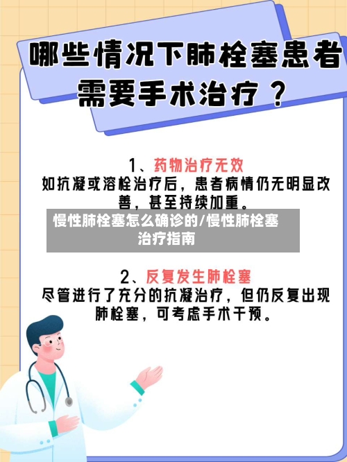 慢性肺栓塞怎么确诊的/慢性肺栓塞治疗指南