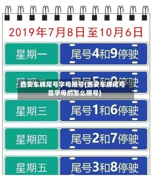 西安车牌尾号字母限号(西安车牌尾号是字母的怎么限号)