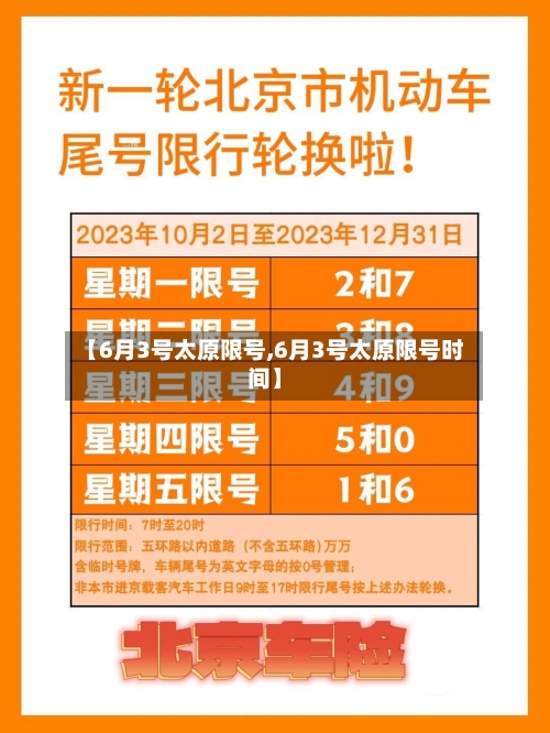 【6月3号太原限号,6月3号太原限号时间】-第3张图片