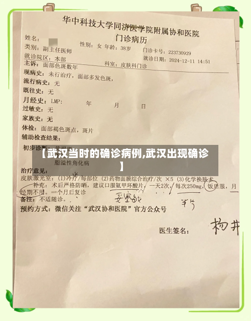 【武汉当时的确诊病例,武汉出现确诊】