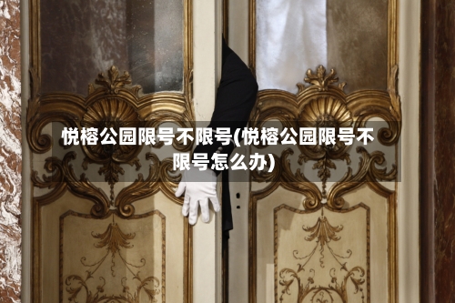 悦榕公园限号不限号(悦榕公园限号不限号怎么办)