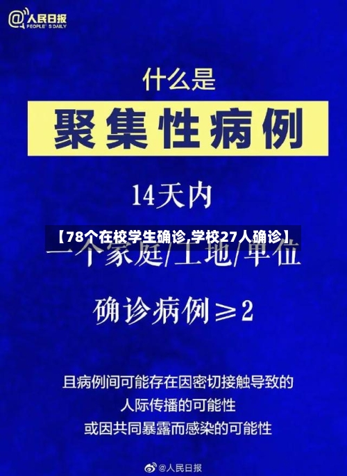 【78个在校学生确诊,学校27人确诊】