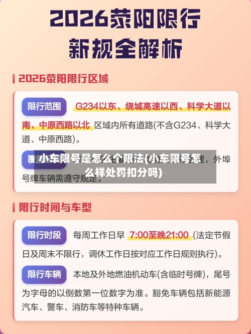 小车限号是怎么个限法(小车限号怎么样处罚扣分吗)-第2张图片