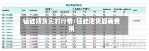 锰硅期货实时行情/锰硅期货最新费用