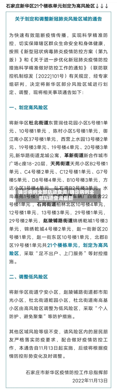 确诊病例全部轨迹查询/确诊病例全部轨迹查询最新