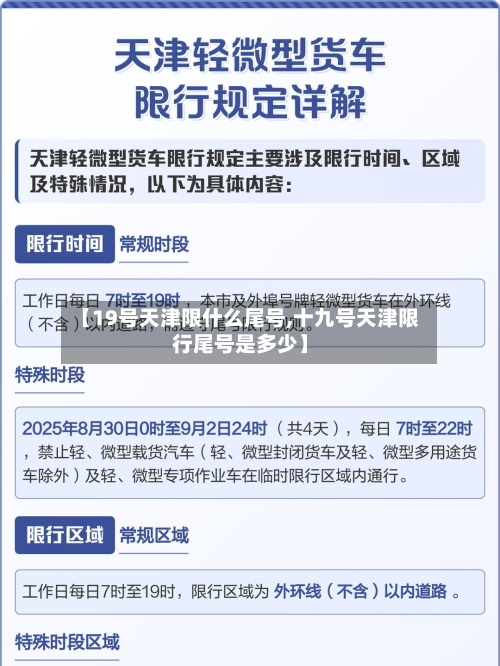 【19号天津限什么尾号,十九号天津限行尾号是多少】-第2张图片