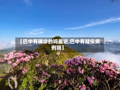 【巴中有确诊的吗最近,巴中有疑似病例吗】