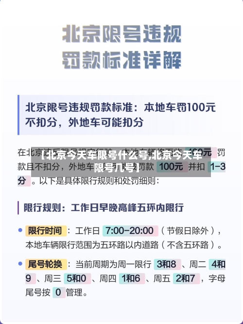 【北京今天车限号什么号,北京今天车限号几号】-第2张图片