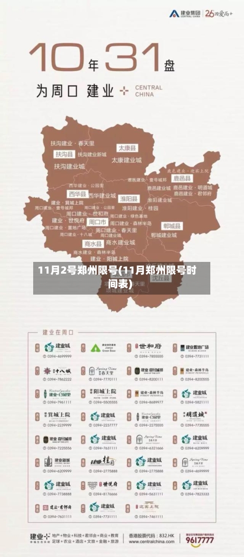 11月2号郑州限号(11月郑州限号时间表)