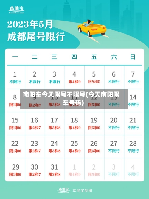 南阳车今天限号不限号(今天南阳限车号码)-第2张图片