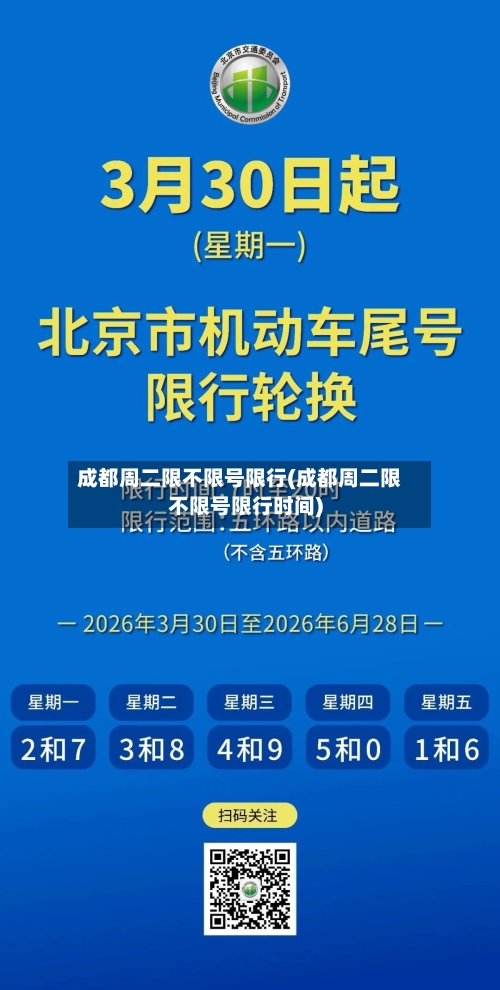 成都周二限不限号限行(成都周二限不限号限行时间)