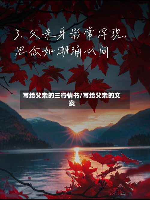 写给父亲的三行情书/写给父亲的文案