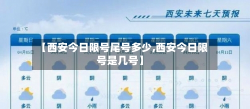 【西安今日限号尾号多少,西安今日限号是几号】-第2张图片