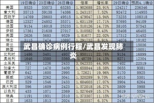 武昌确诊病例行程/武昌发现肺炎-第2张图片
