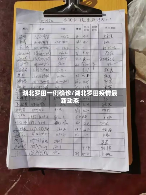 湖北罗田一例确诊/湖北罗田疫情最新动态-第2张图片