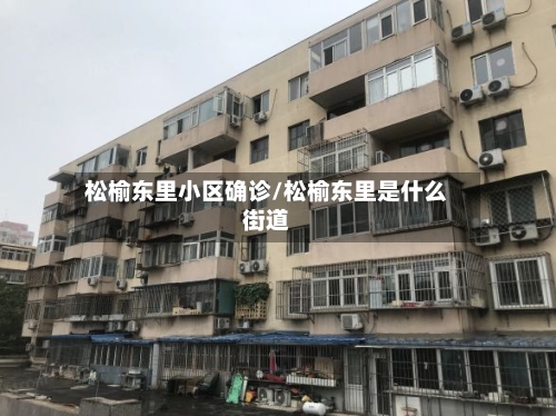 松榆东里小区确诊/松榆东里是什么街道-第3张图片