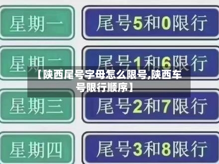【陕西尾号字母怎么限号,陕西车号限行顺序】-第3张图片