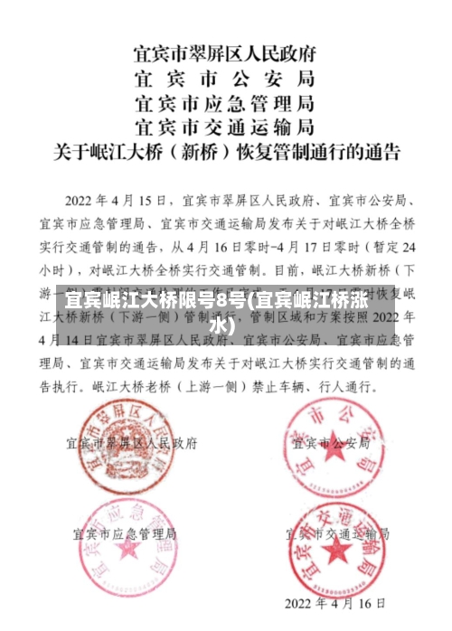 宜宾岷江大桥限号8号(宜宾岷江桥涨水)-第2张图片