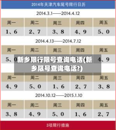 新乡限行限号查询电话(新乡限号查询电话?)-第3张图片