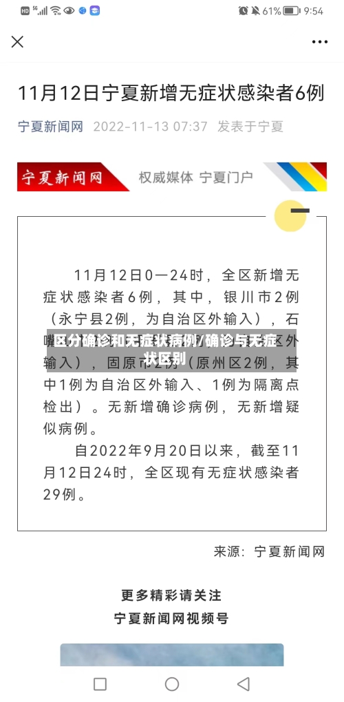 区分确诊和无症状病例/确诊与无症状区别-第2张图片