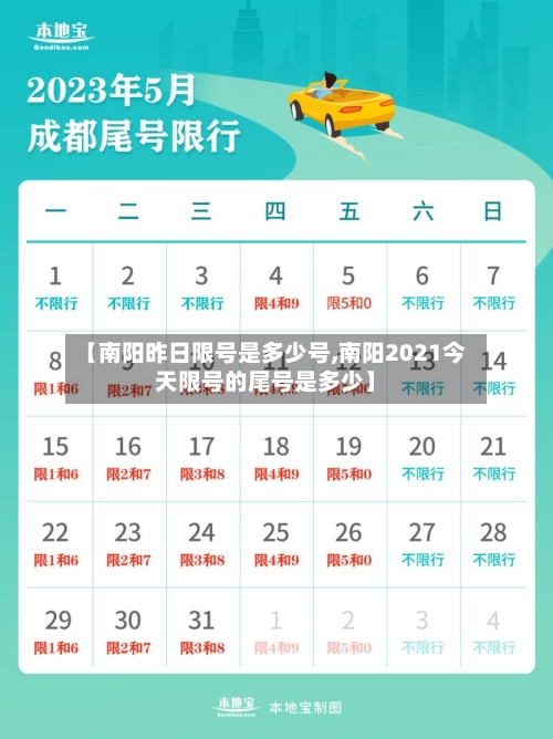 【南阳昨日限号是多少号,南阳2021今天限号的尾号是多少】-第2张图片