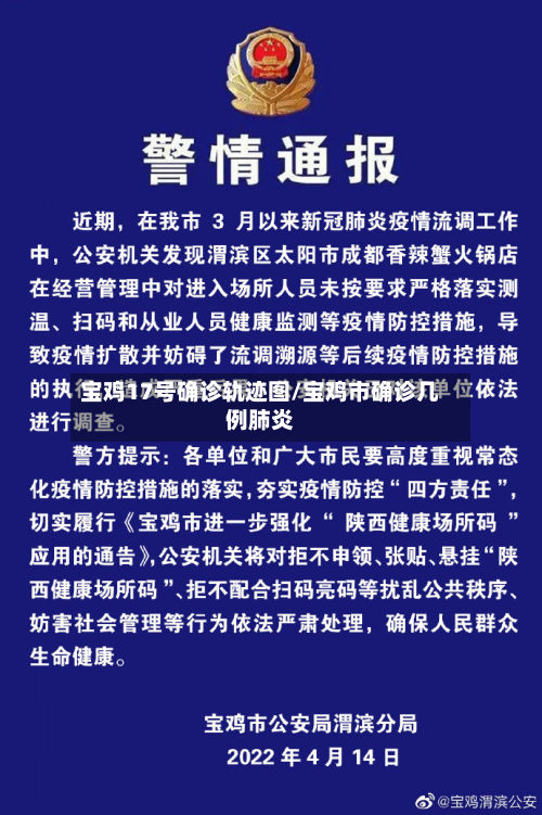 宝鸡17号确诊轨迹图/宝鸡市确诊几例肺炎-第3张图片