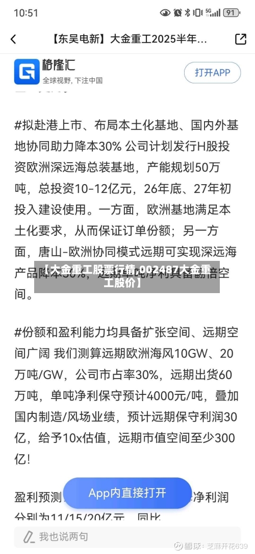 【大金重工股票行情,002487大金重工股价】