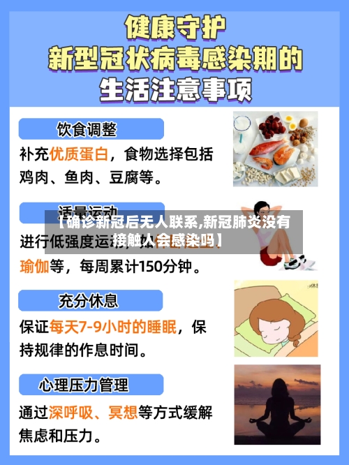 【确诊新冠后无人联系,新冠肺炎没有接触人会感染吗】