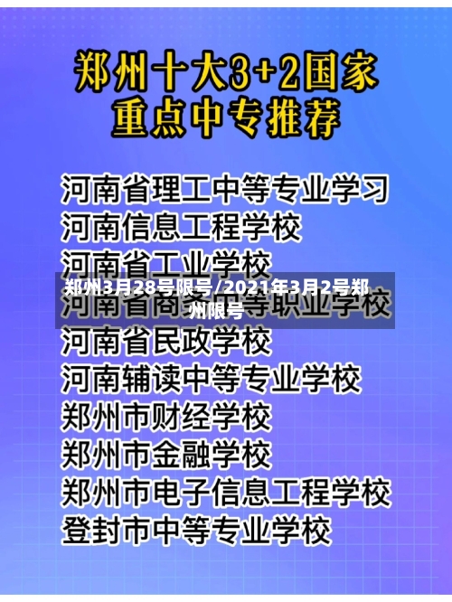 郑州3月28号限号/2021年3月2号郑州限号-第2张图片