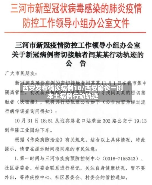 西安发布确诊病例18/西安确诊一例本土病例行动轨迹