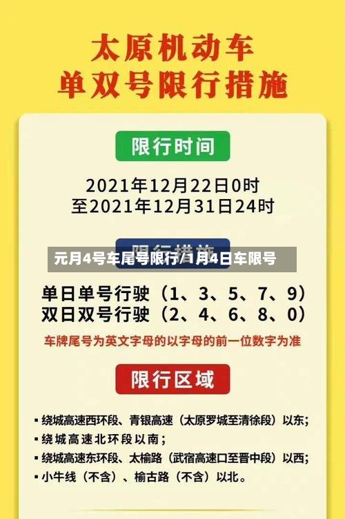 元月4号车尾号限行/1月4日车限号