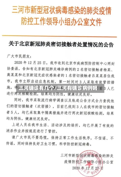 三河确诊有几个/三河有确诊病例吗-第3张图片