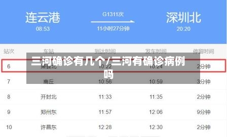 三河确诊有几个/三河有确诊病例吗