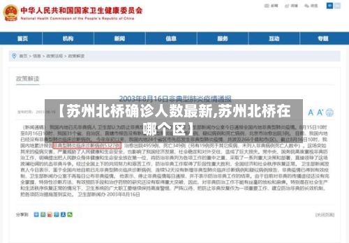 【苏州北桥确诊人数最新,苏州北桥在哪个区】-第3张图片