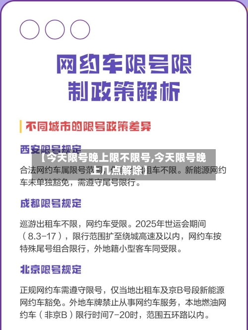 【今天限号晚上限不限号,今天限号晚上几点解除】-第2张图片