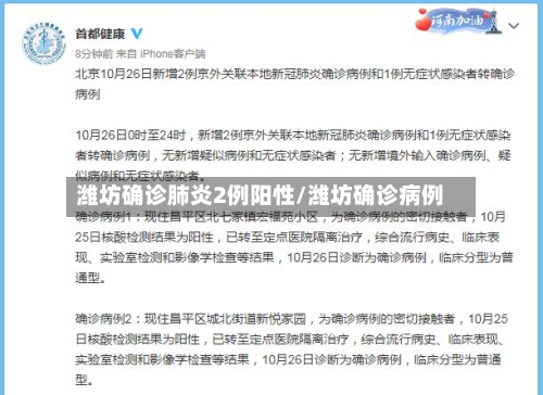潍坊确诊肺炎2例阳性/潍坊确诊病例-第2张图片