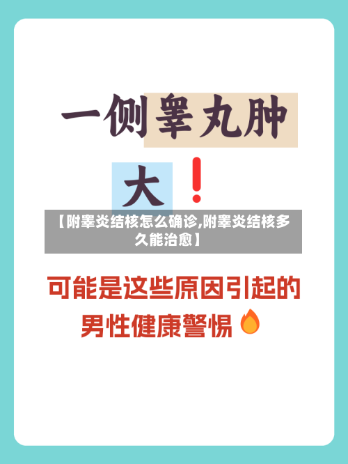 【附睾炎结核怎么确诊,附睾炎结核多久能治愈】-第2张图片