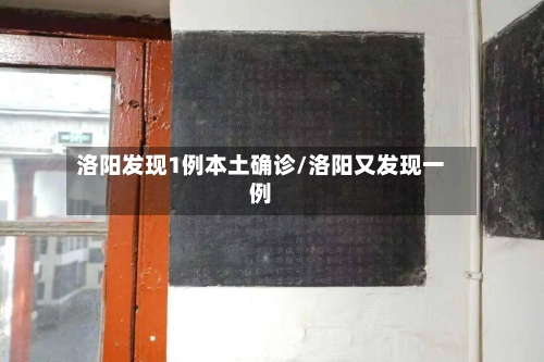 洛阳发现1例本土确诊/洛阳又发现一例-第2张图片