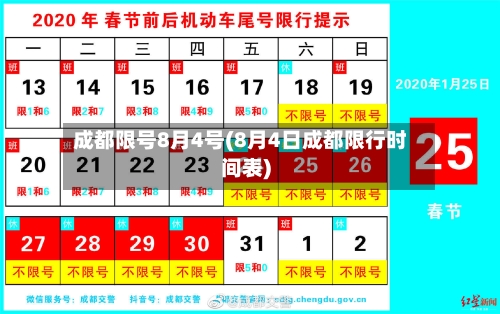 成都限号8月4号(8月4日成都限行时间表)-第2张图片