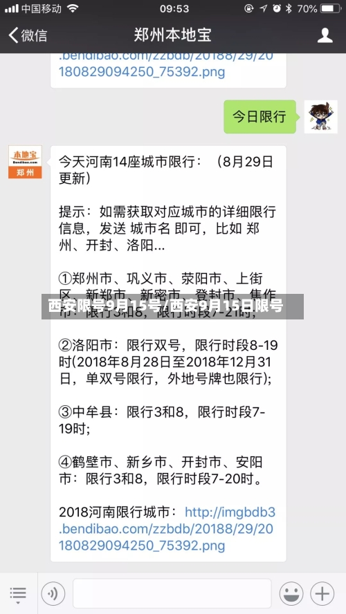 西安限号9月15号/西安9月15日限号