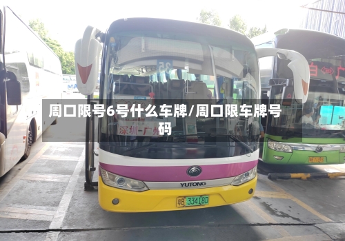 周口限号6号什么车牌/周口限车牌号码-第2张图片