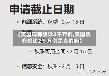 【美国现有确诊2千万例,美国现有确诊2千万例是真的吗】-第3张图片