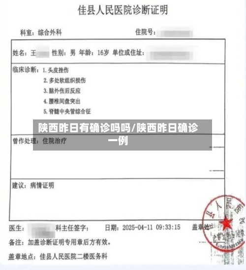 陕西昨日有确诊吗吗/陕西昨日确诊一例